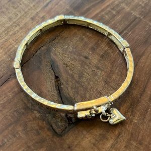 Silver bracelet “Listen to your heart it will go exactly where you need to”